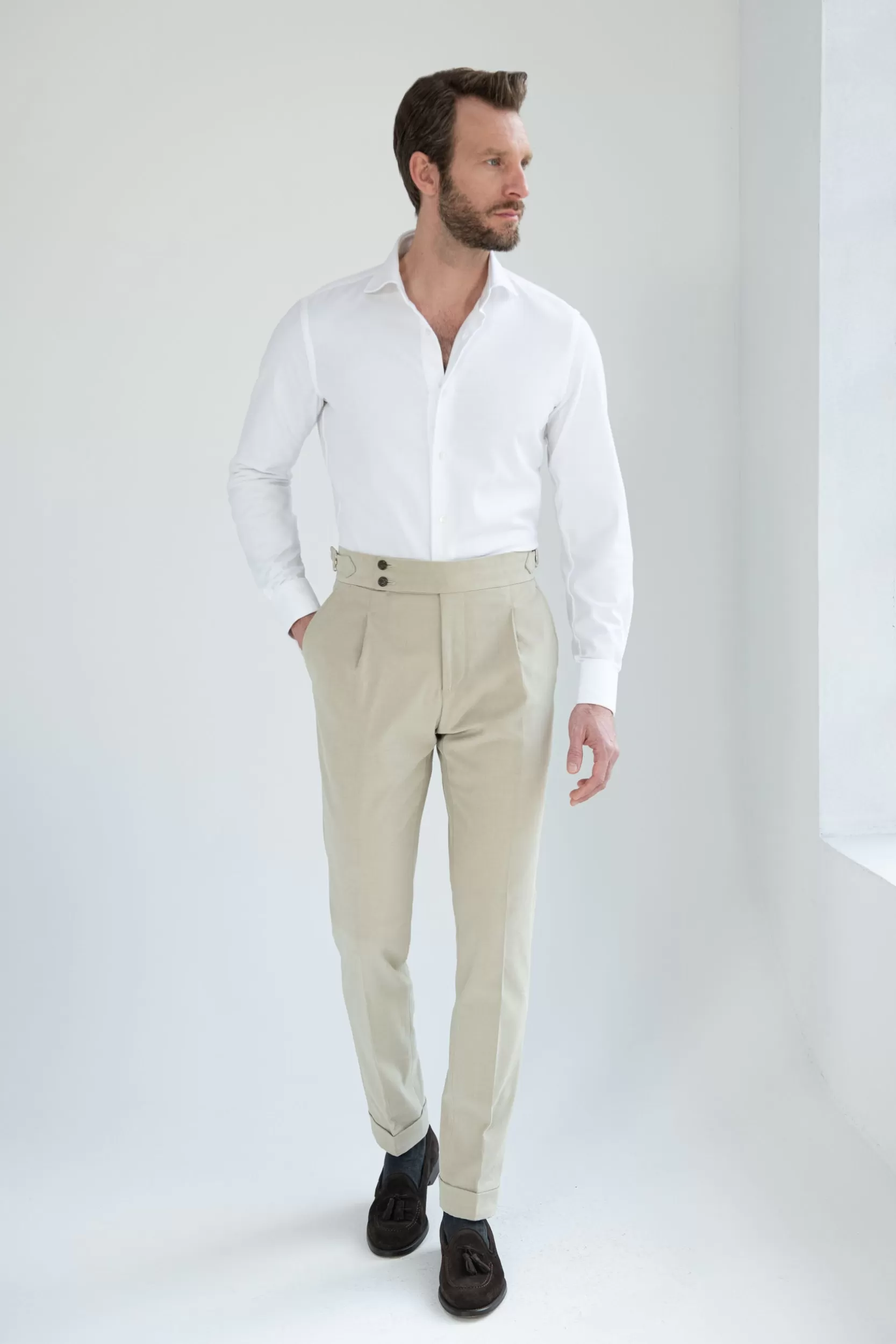 Online Pini Parma Pantalone In Cotone " Soragna Capsule Collection" - Made In Italy Sabbia