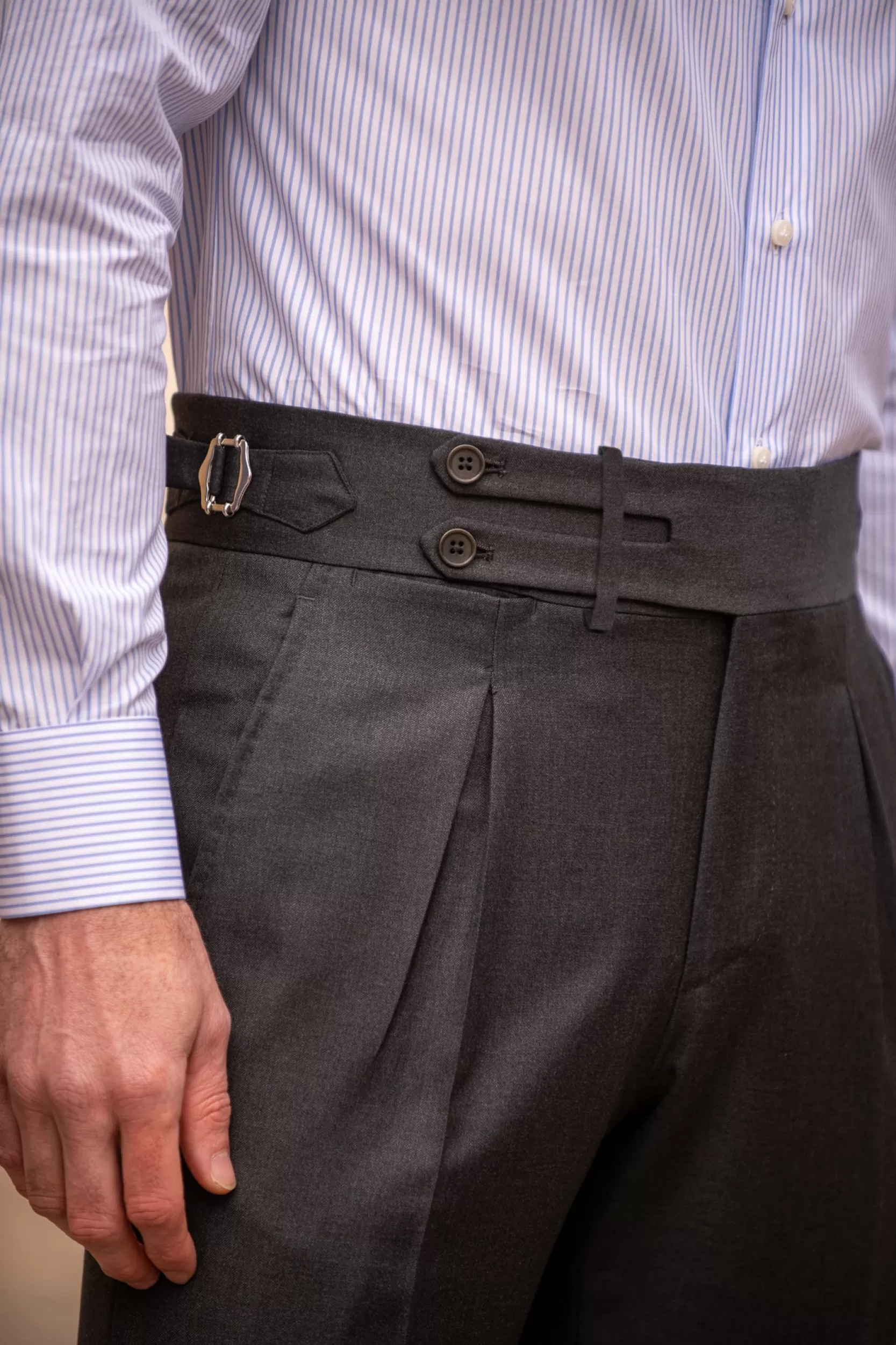 Store Pini Parma Pantaloni Limited Edition - Made In Italy Grigio scuro
