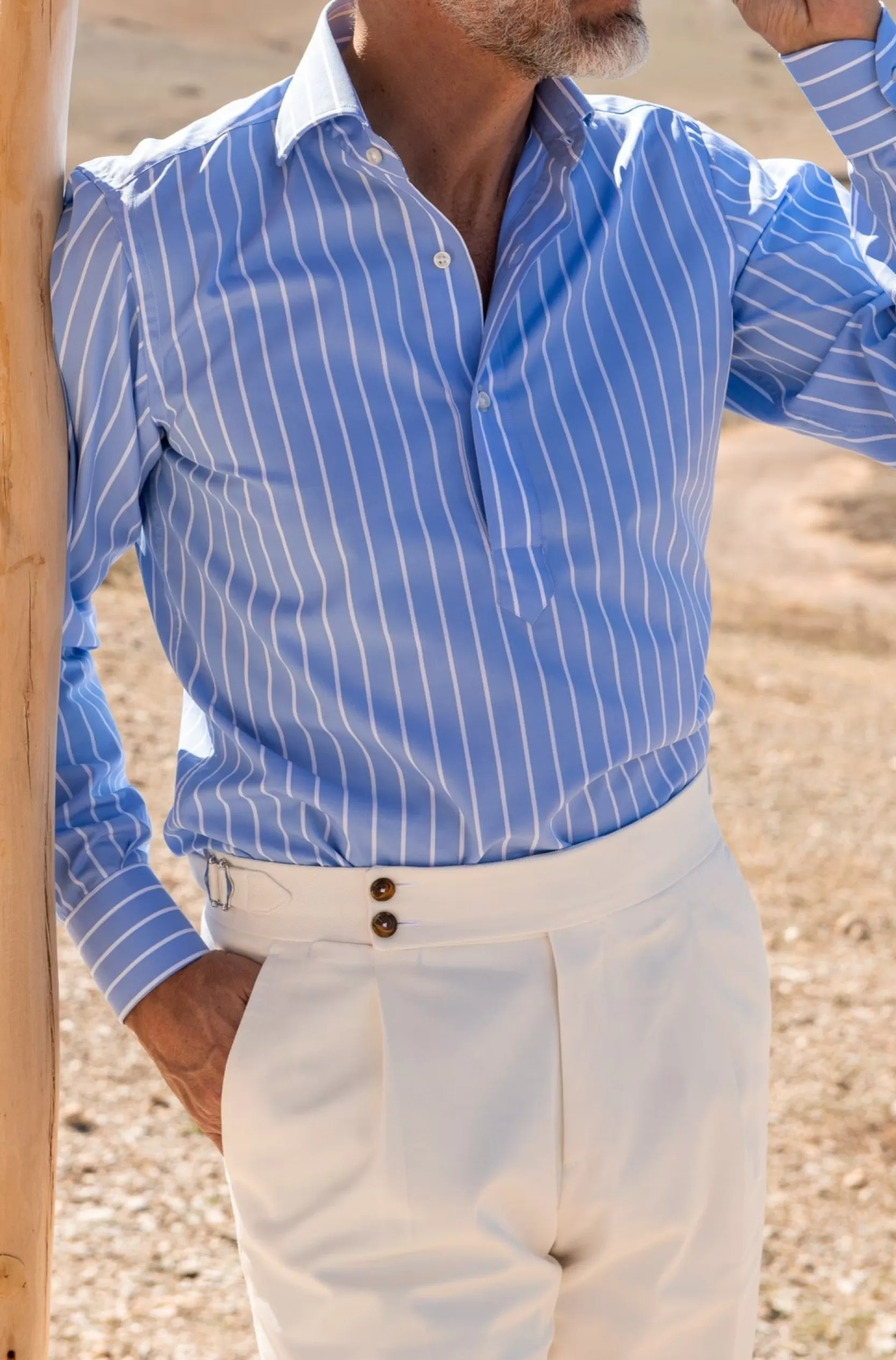 Flash Sale Pini Parma Pantaloni Soragna In Cotone - Made In Italy Bianco