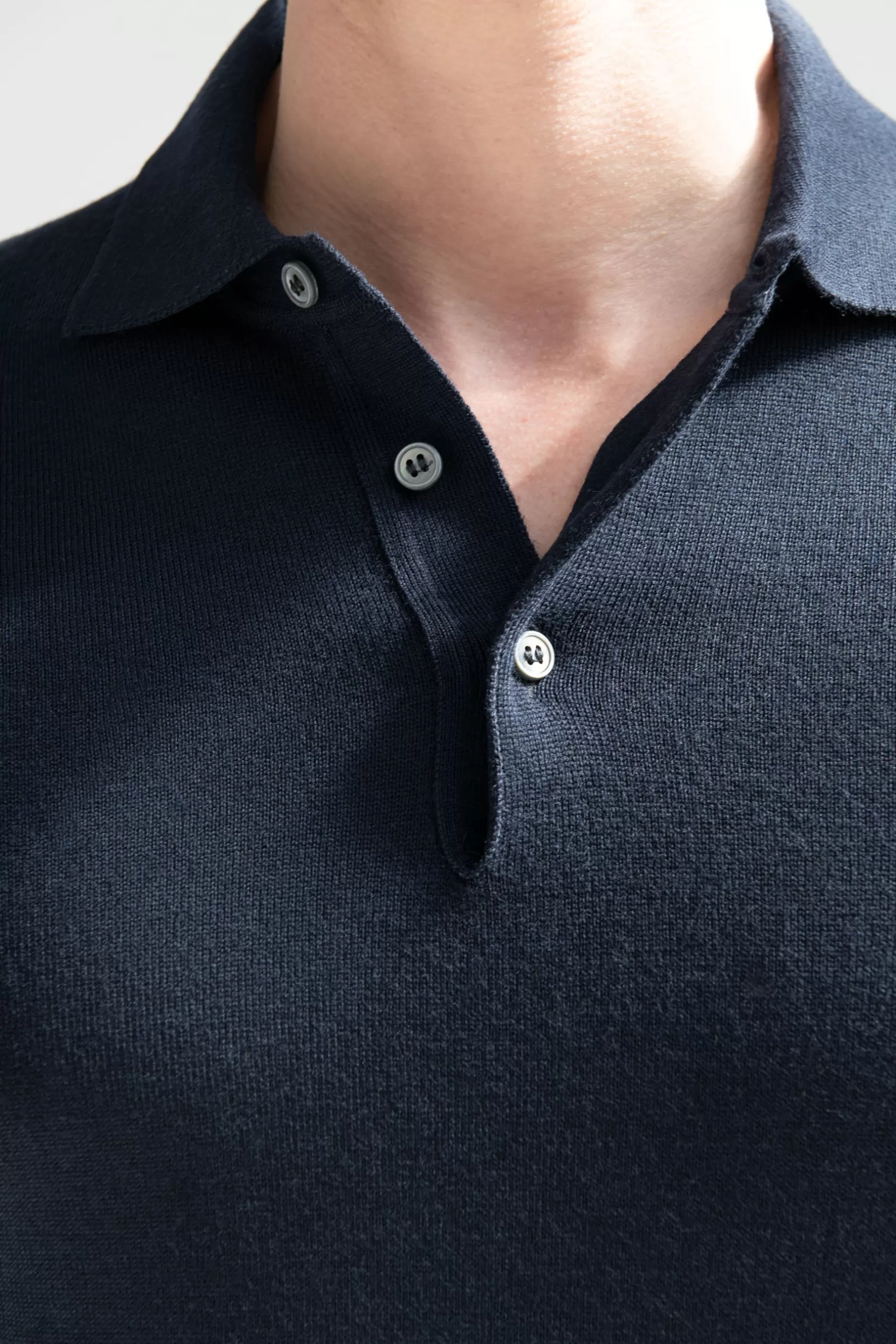 Cheap Pini Parma Polo In Lana Merino - Made In Italy Blu