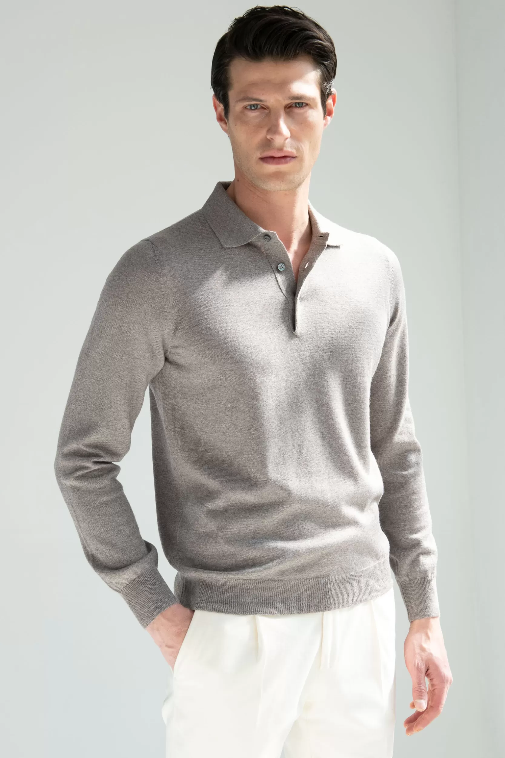 Best Pini Parma Polo In Lana Merino Color – Made In Italy Talpa
