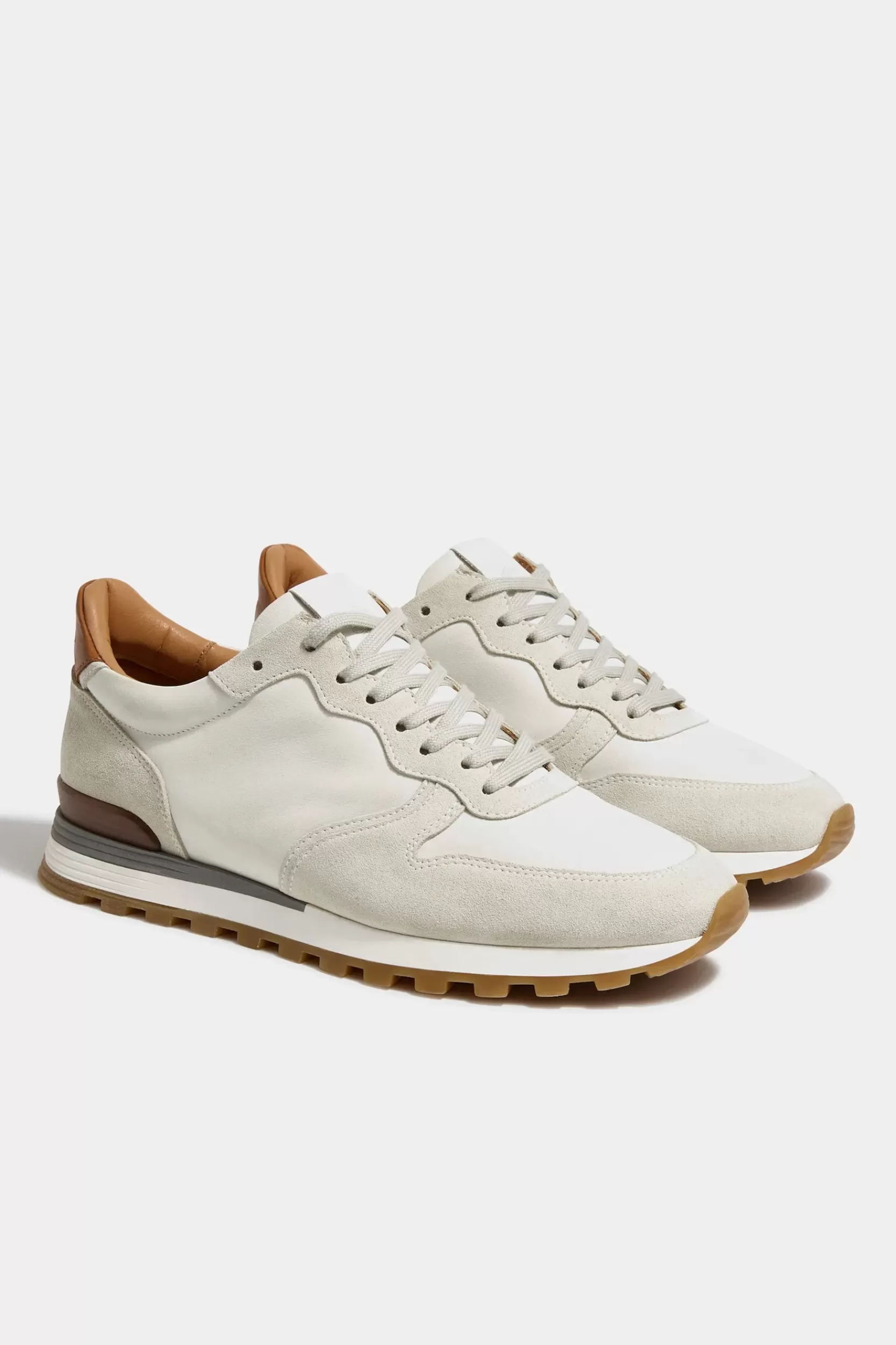 New Pini Parma Runner Off-white - Made In Italy Bianco