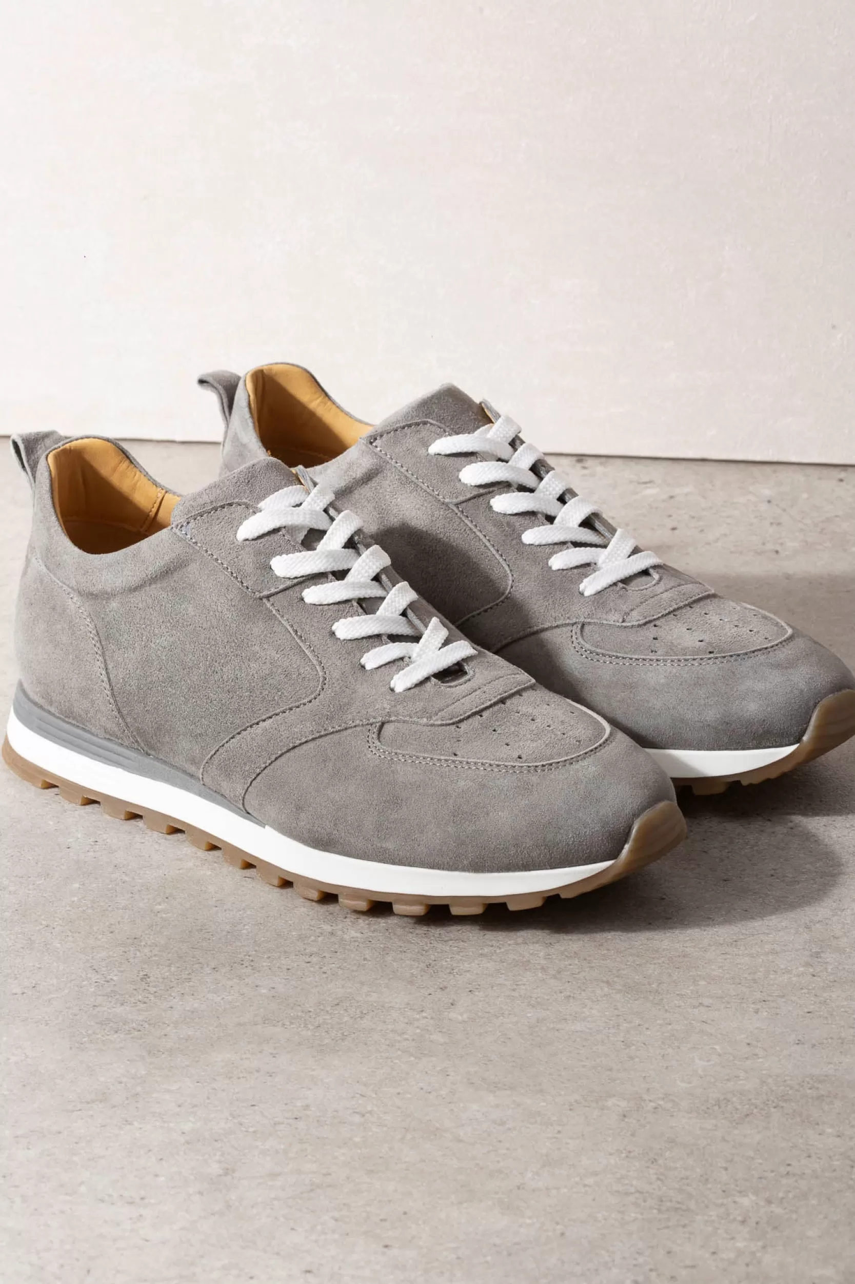 Clearance Pini Parma Runners Grigi - Made In Italy