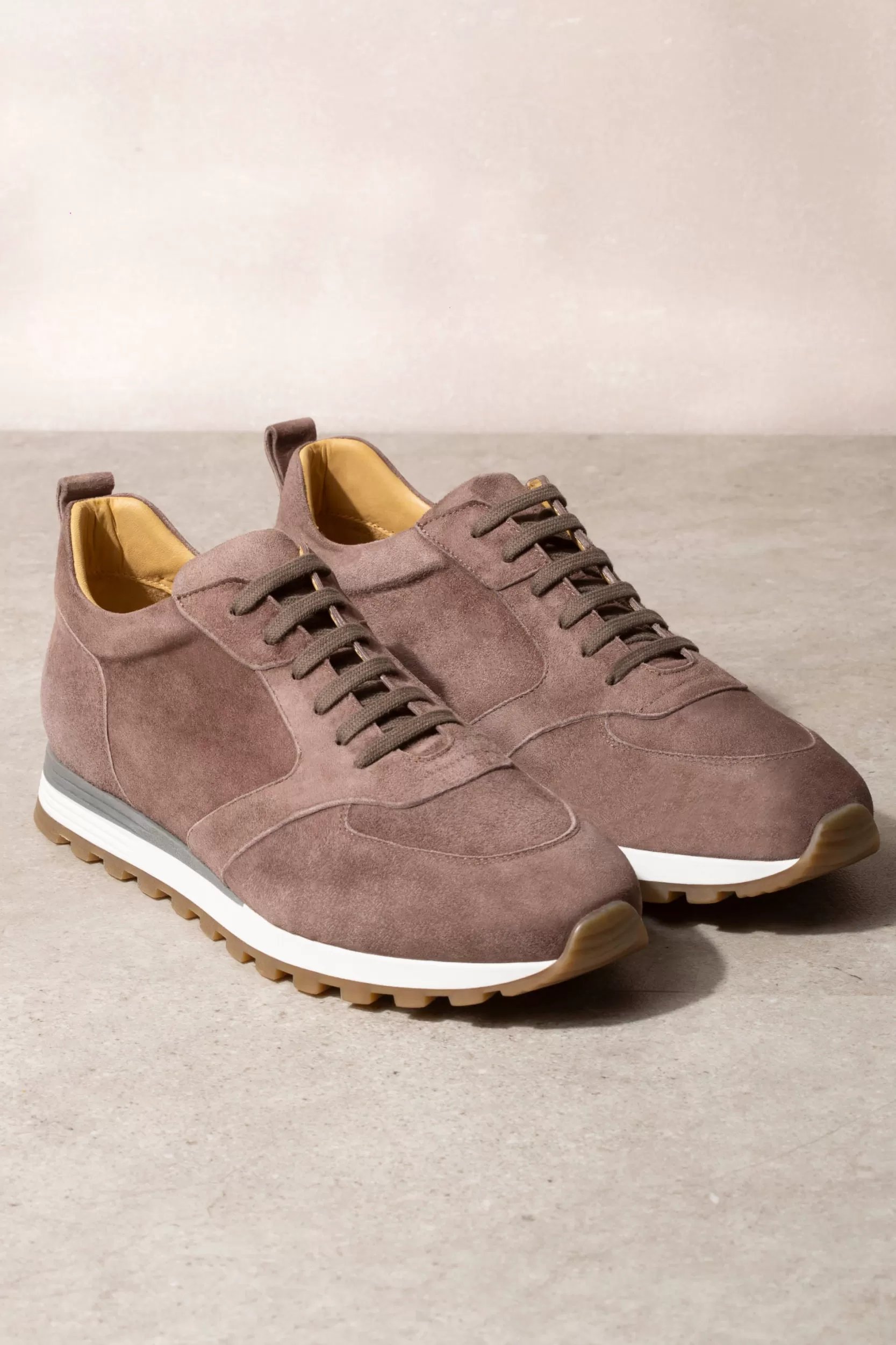 Cheap Pini Parma Runners Marroni - Made In Italy