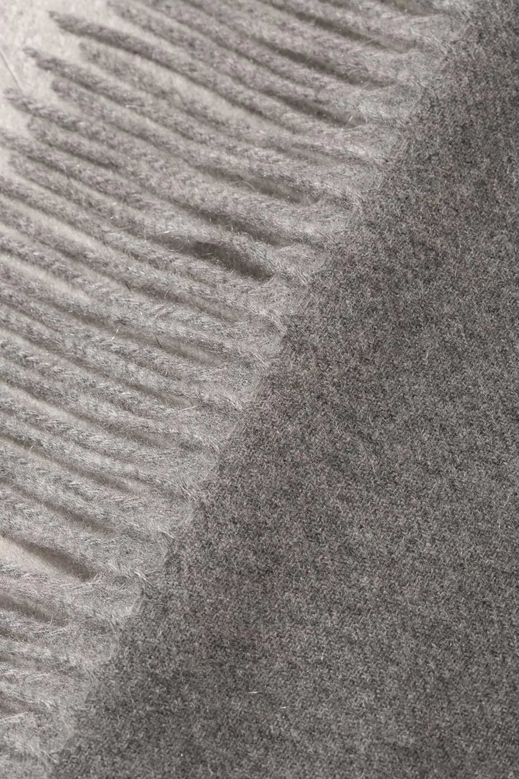 Fashion Pini Parma Sciarpa In Cashmere Grigio - Made In Italy