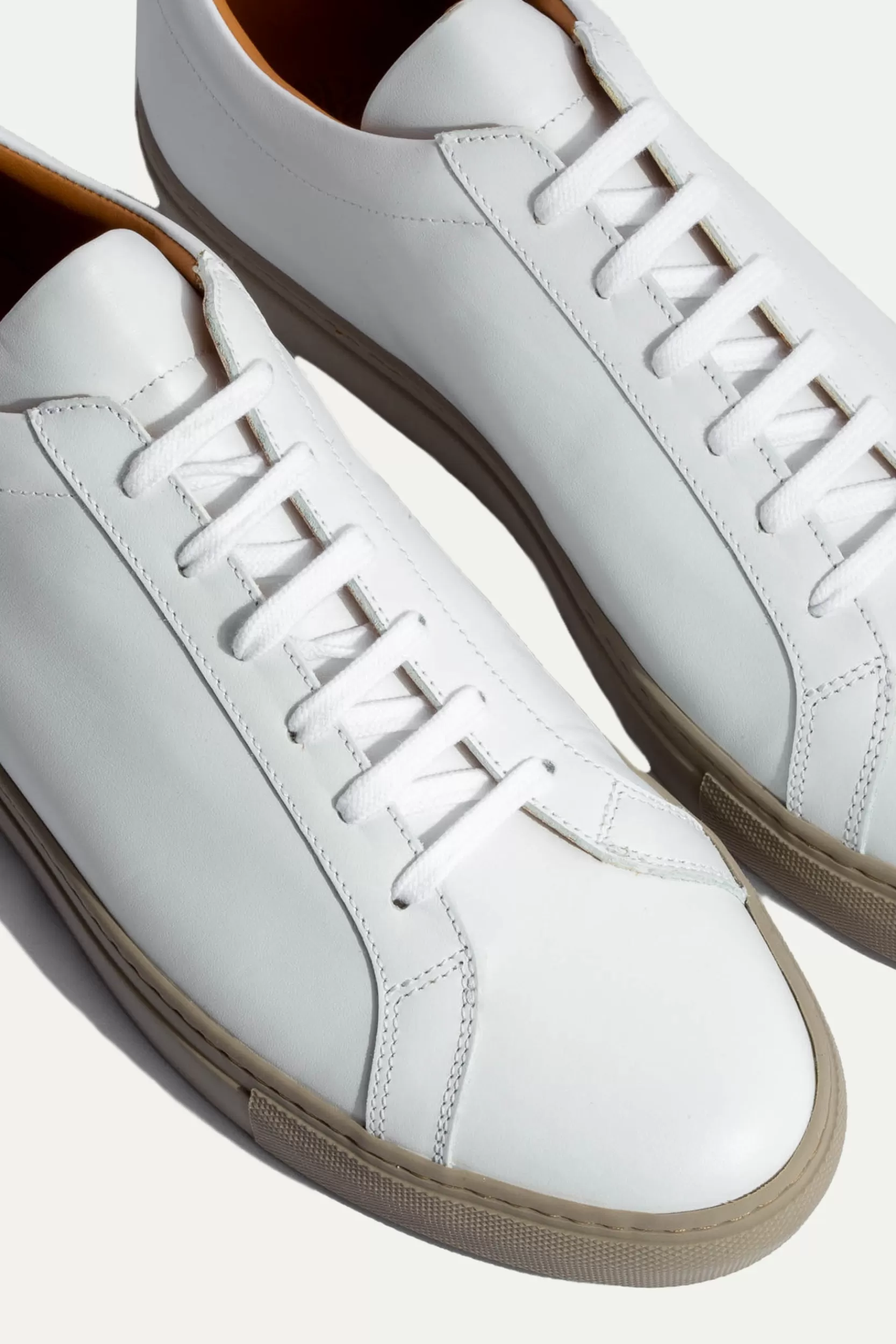 New Pini Parma Sneakers Di Lusso Bianche - Made In Italy Bianco