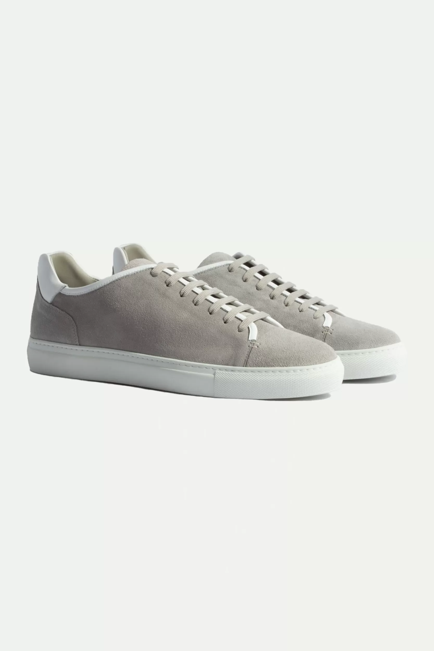 Cheap Pini Parma Sneakers In Camoscio - Made In Italy Grigio chiaro