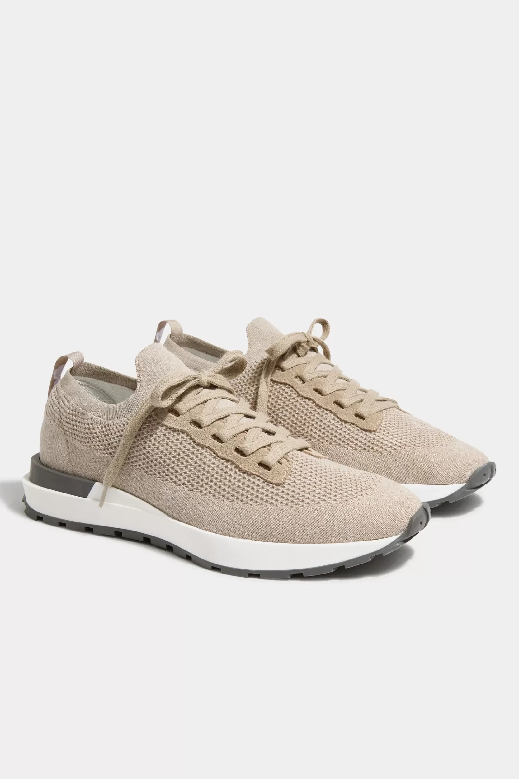 Cheap Pini Parma Sneakers In Maglia Sabbia - Made In Italy