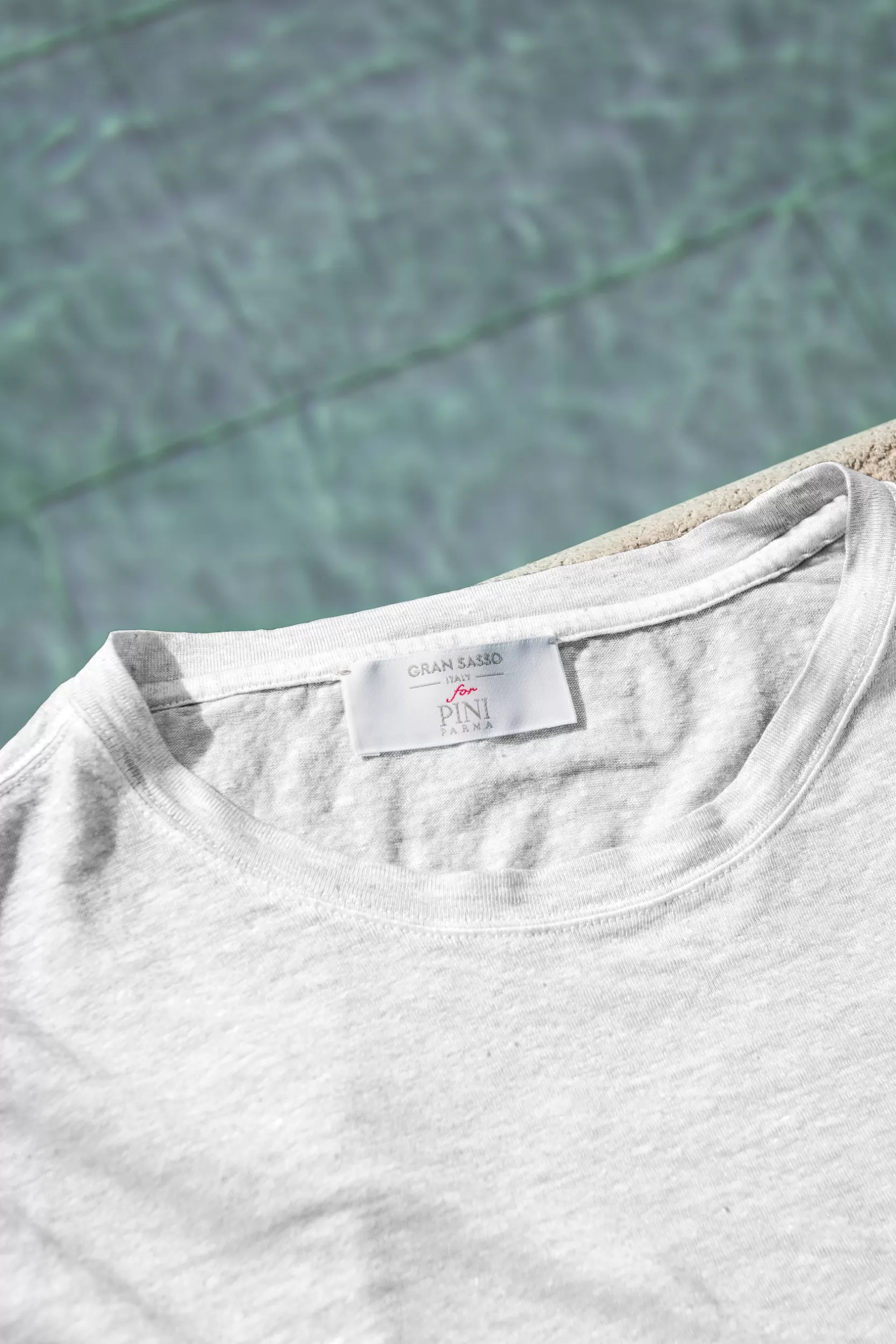 Discount Pini Parma T-shirt In Lino - Made In Italy Bianco
